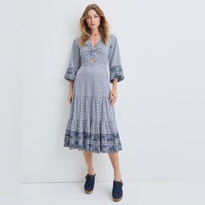 NWT $558 Veronica Beard Dinia Printed Midi Dress Size 8